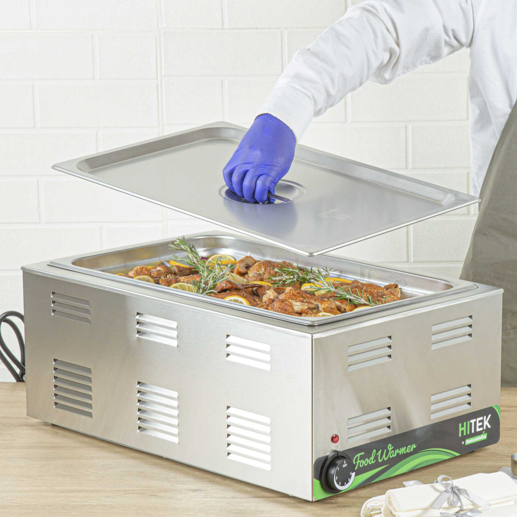 Kitchen Tek Stainless Steel Lid - Fits Full Size Steam Table Pan - 1 count box
