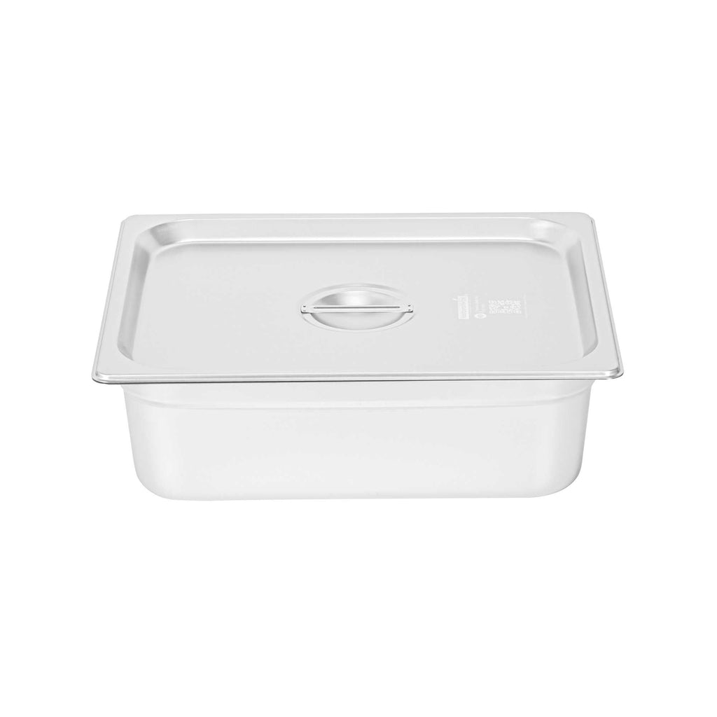 Kitchen Tek Stainless Steel Lid - Fits 1/2 Size Steam Table Pan - 1 count box