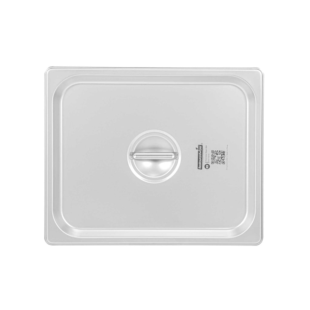 Kitchen Tek Stainless Steel Lid - Fits 1/2 Size Steam Table Pan - 1 count box