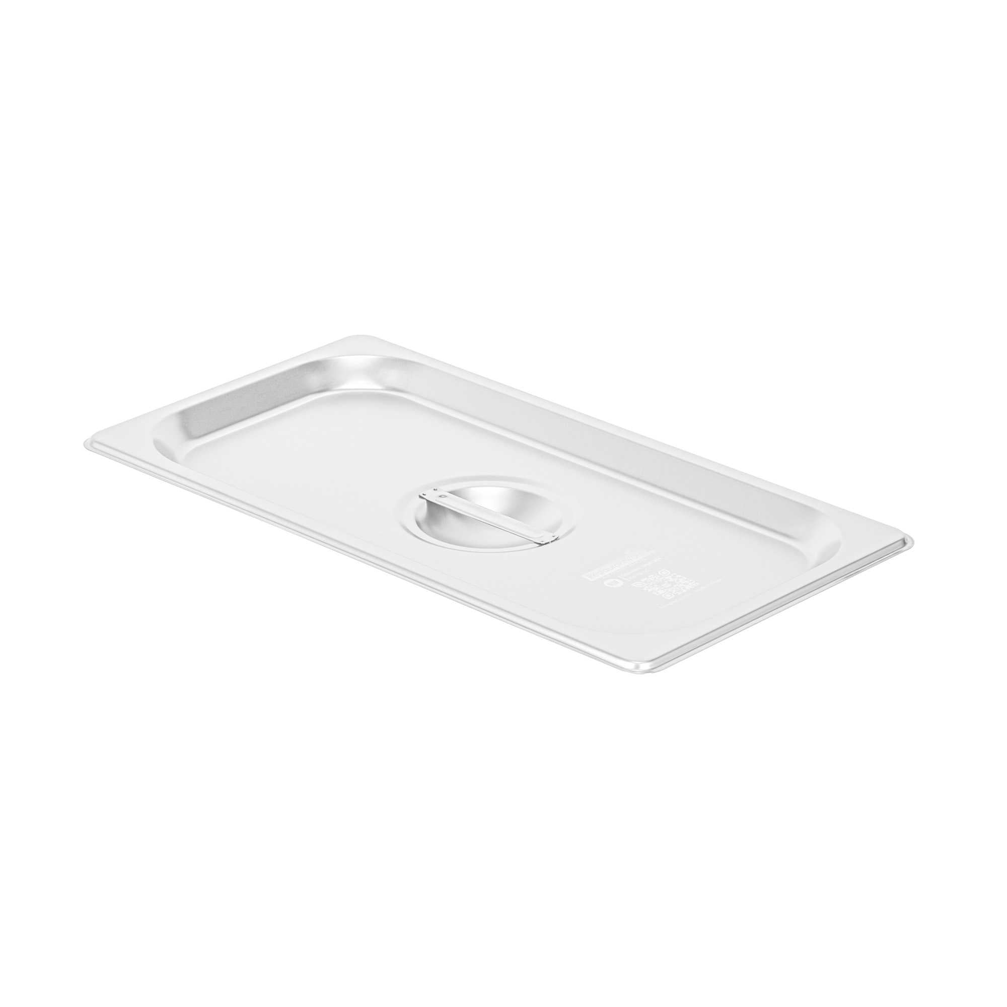 Kitchen Tek Stainless Steel Lid - Fits 1/3 Size Steam Table Pan - 1 count box