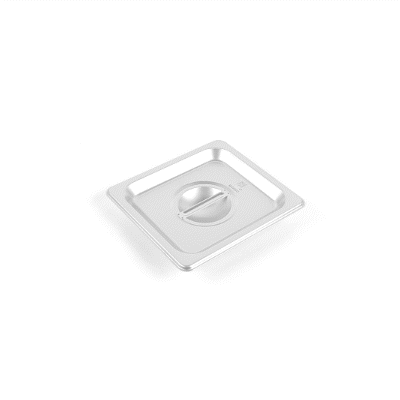 Kitchen Tek Stainless Steel Lid - Fits 1/6 Size Steam Table Pan - 1 count box