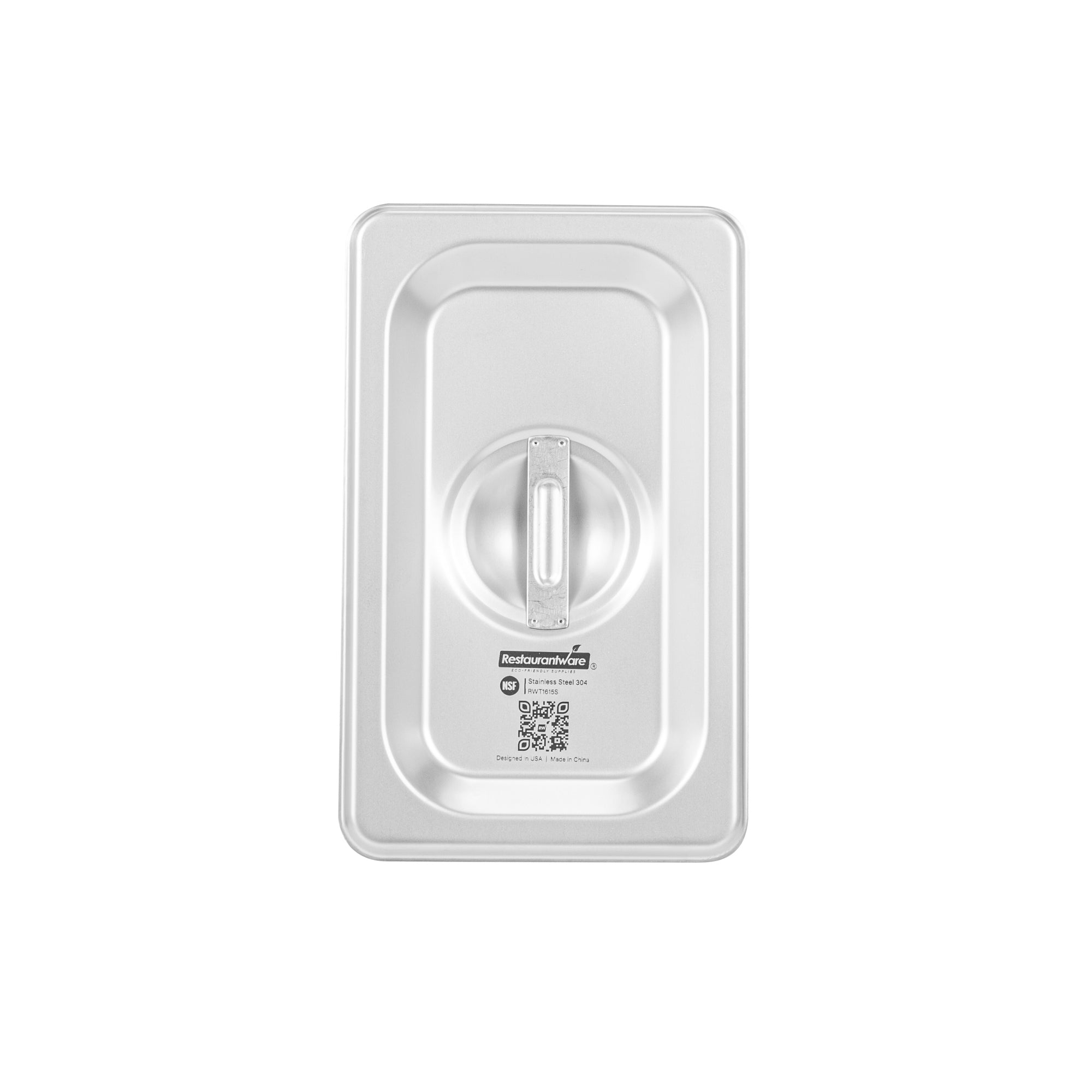 Kitchen Tek Stainless Steel Lid - Fits 1/9 Size Steam Table Pan - 12 count box
