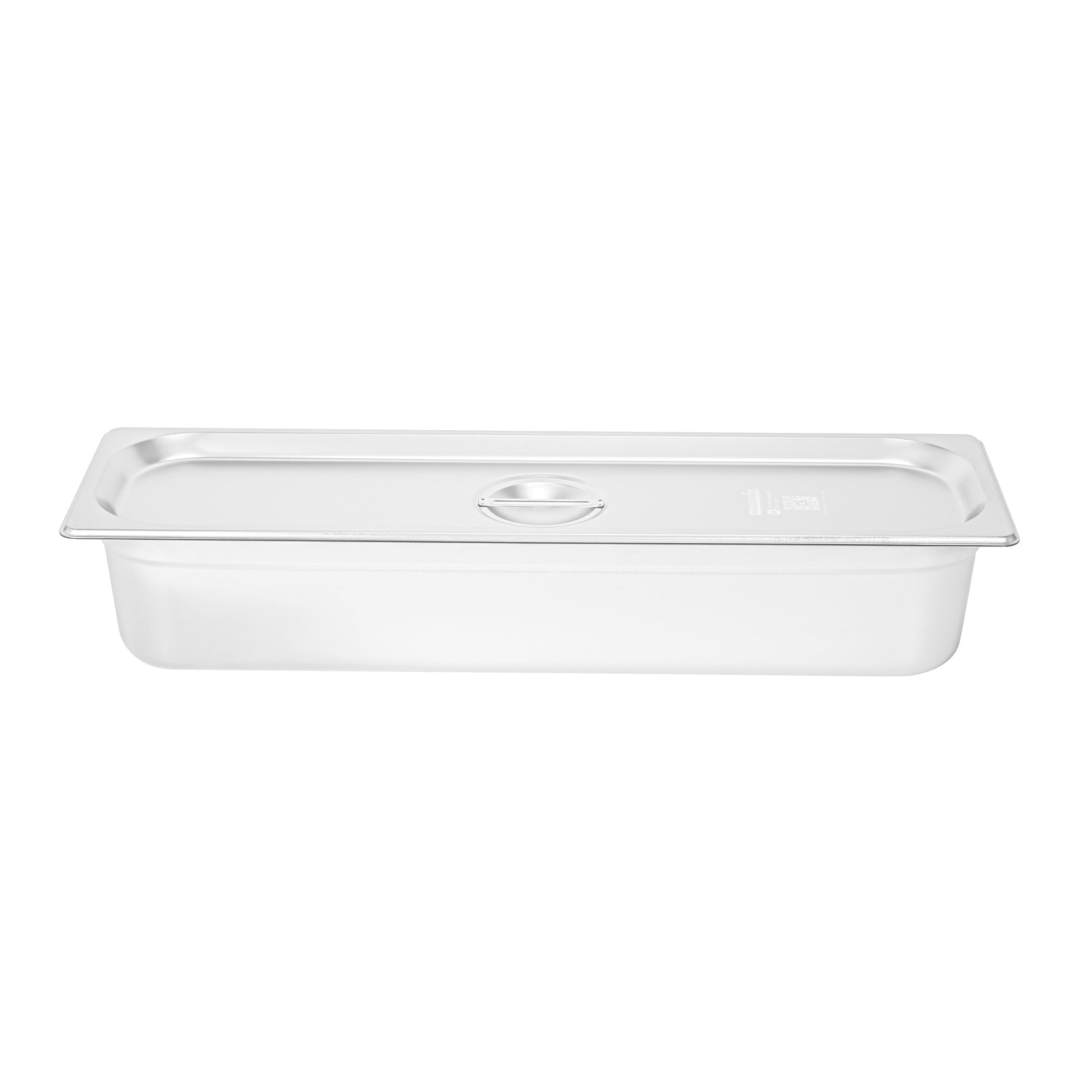 Kitchen Tek Stainless Steel Lid - Fits 1/2 Size Long Steam Table Pan - 12 count box