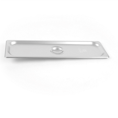 Kitchen Tek Stainless Steel Lid - Fits 1/2 Size Long Steam Table Pan - 12 count box