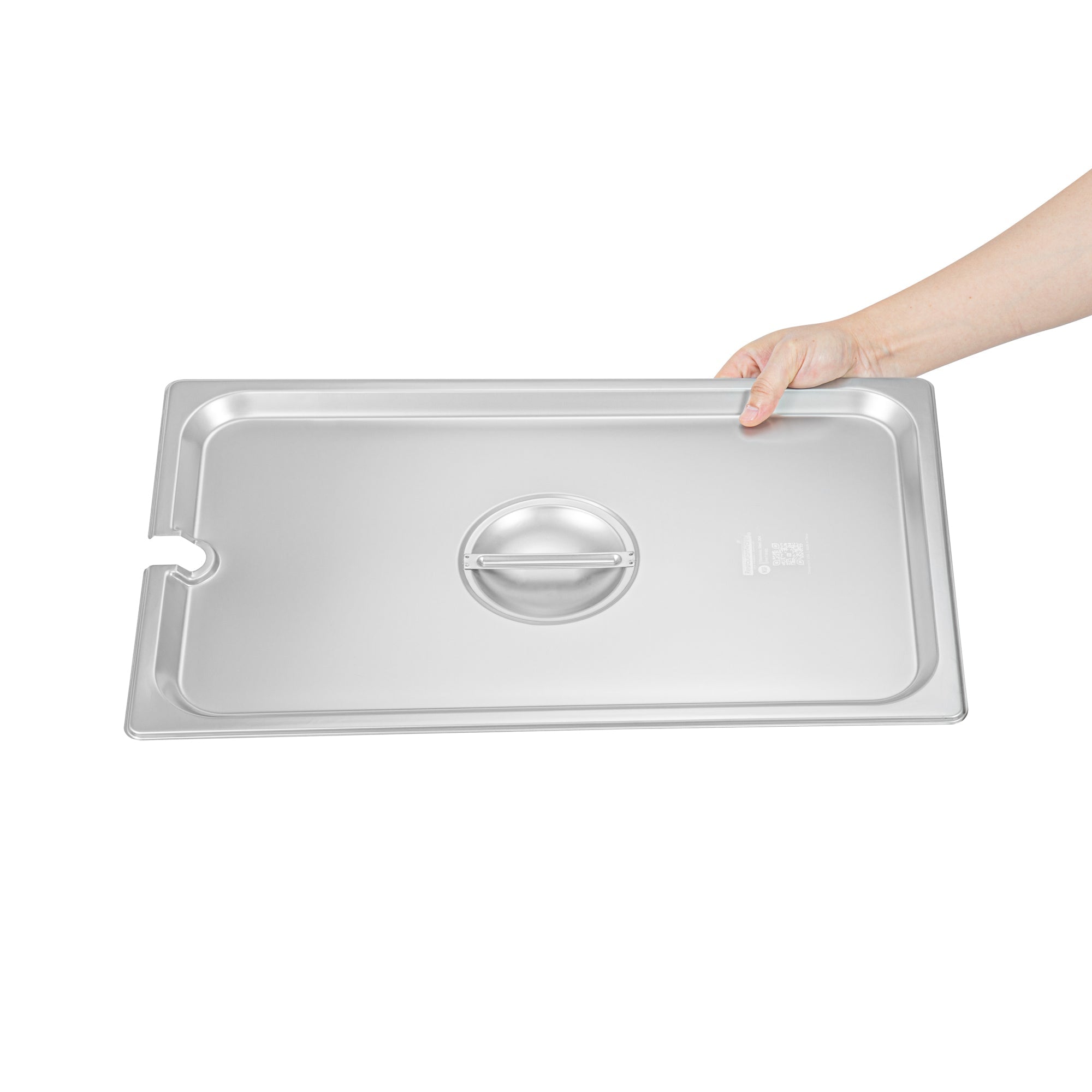 Kitchen Tek Stainless Steel Slotted Lid - Fits Full Size Steam Table Pan - 12 count box