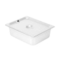 Kitchen Tek Stainless Steel Slotted Lid - Fits 1/2 Size Steam Table Pan - 1 count box