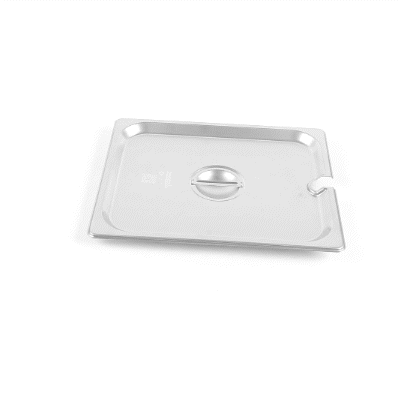 Kitchen Tek Stainless Steel Slotted Lid - Fits 1/2 Size Steam Table Pan - 1 count box