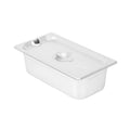 Kitchen Tek Stainless Steel Slotted Lid - Fits 1/3 Size Steam Table Pan - 1 count box