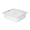 Kitchen Tek Stainless Steel Slotted Lid - Fits 2/3 Size Steam Table Pan - 1 count box