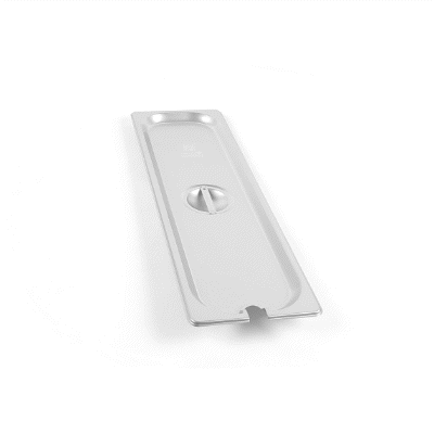 Kitchen Tek Stainless Steel Slotted Lid - Fits 1/2 Size Long Steam Table Pan - 1 count box
