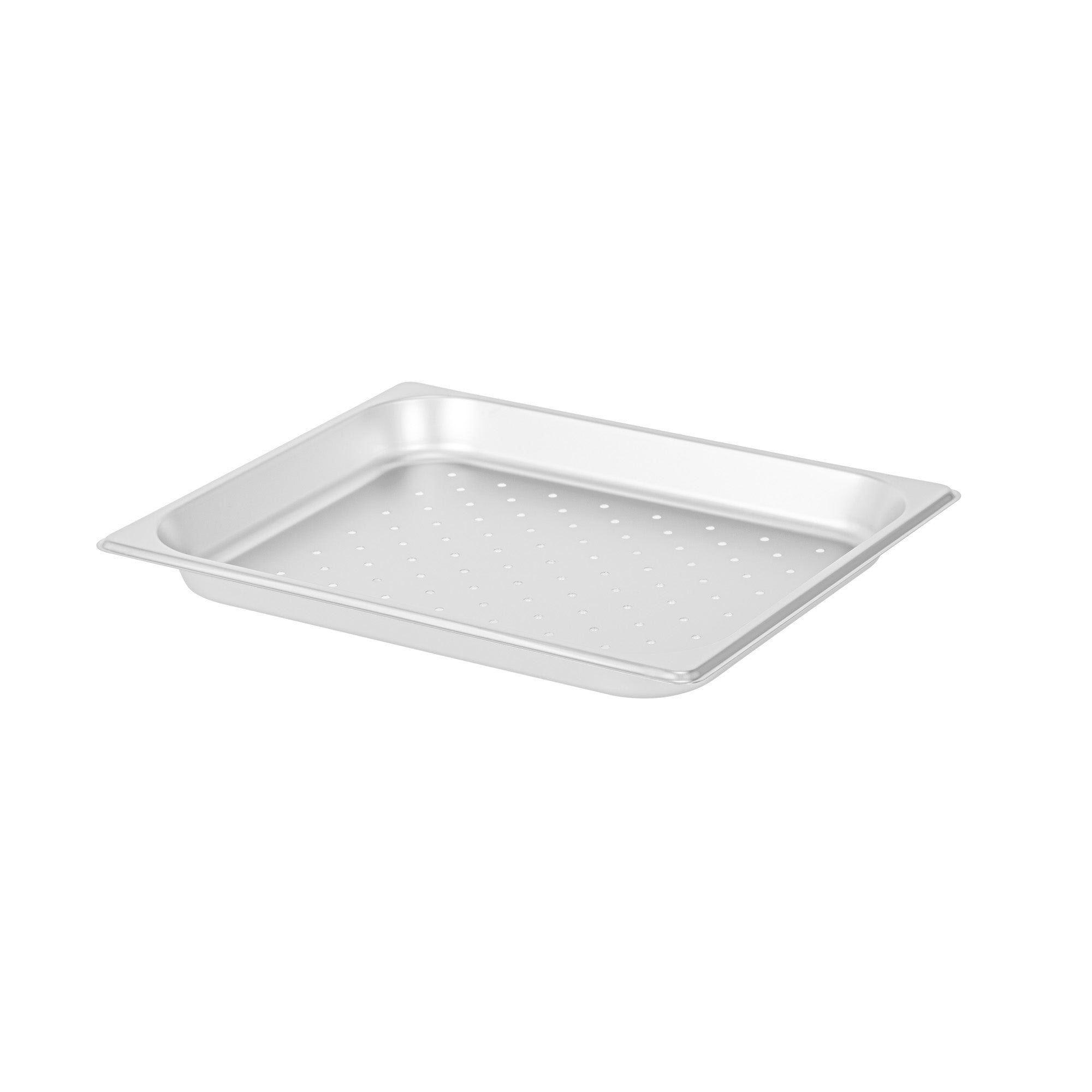 Kitchen Tek Stainless Steel 1/2 Size Steam Table Pan - 1 1/4 Inch Deep, Perforated, Anti Jam, 24 Gauge - 1 count box