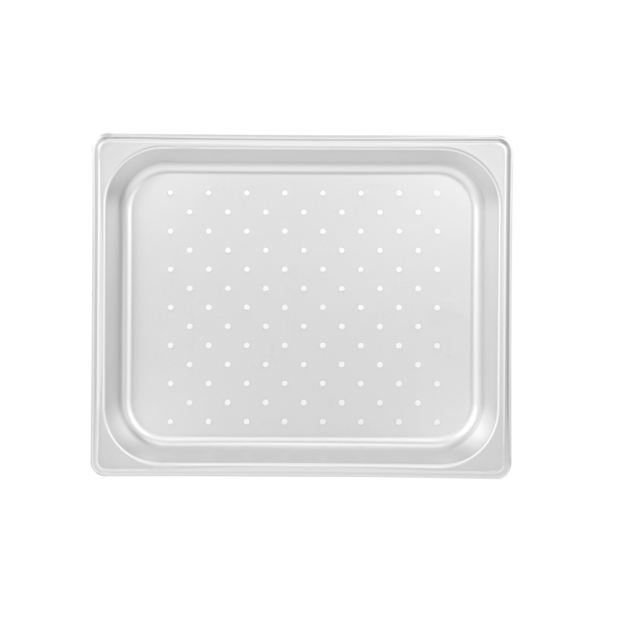 Kitchen Tek Stainless Steel 1/2 Size Steam Table Pan - 1 1/4 Inch Deep, Perforated, Anti Jam, 24 Gauge - 1 count box