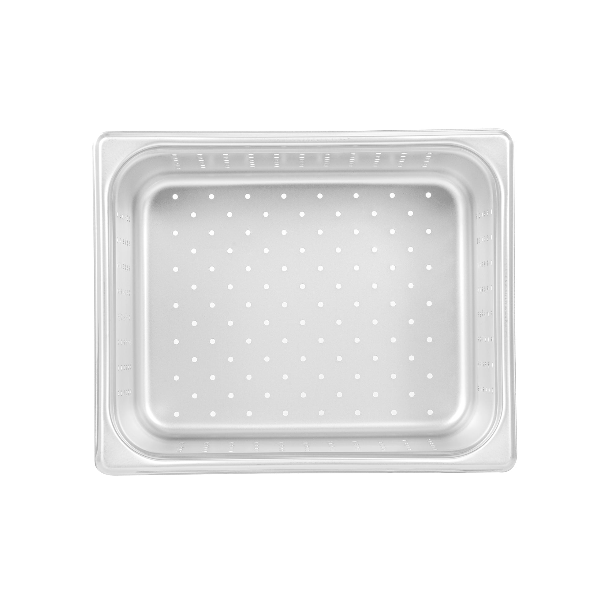 Kitchen Tek Stainless Steel 1/2 Size Steam Table Pan - 6 Inch Deep, Perforated, Anti Jam, 24 Gauge - 6 count box