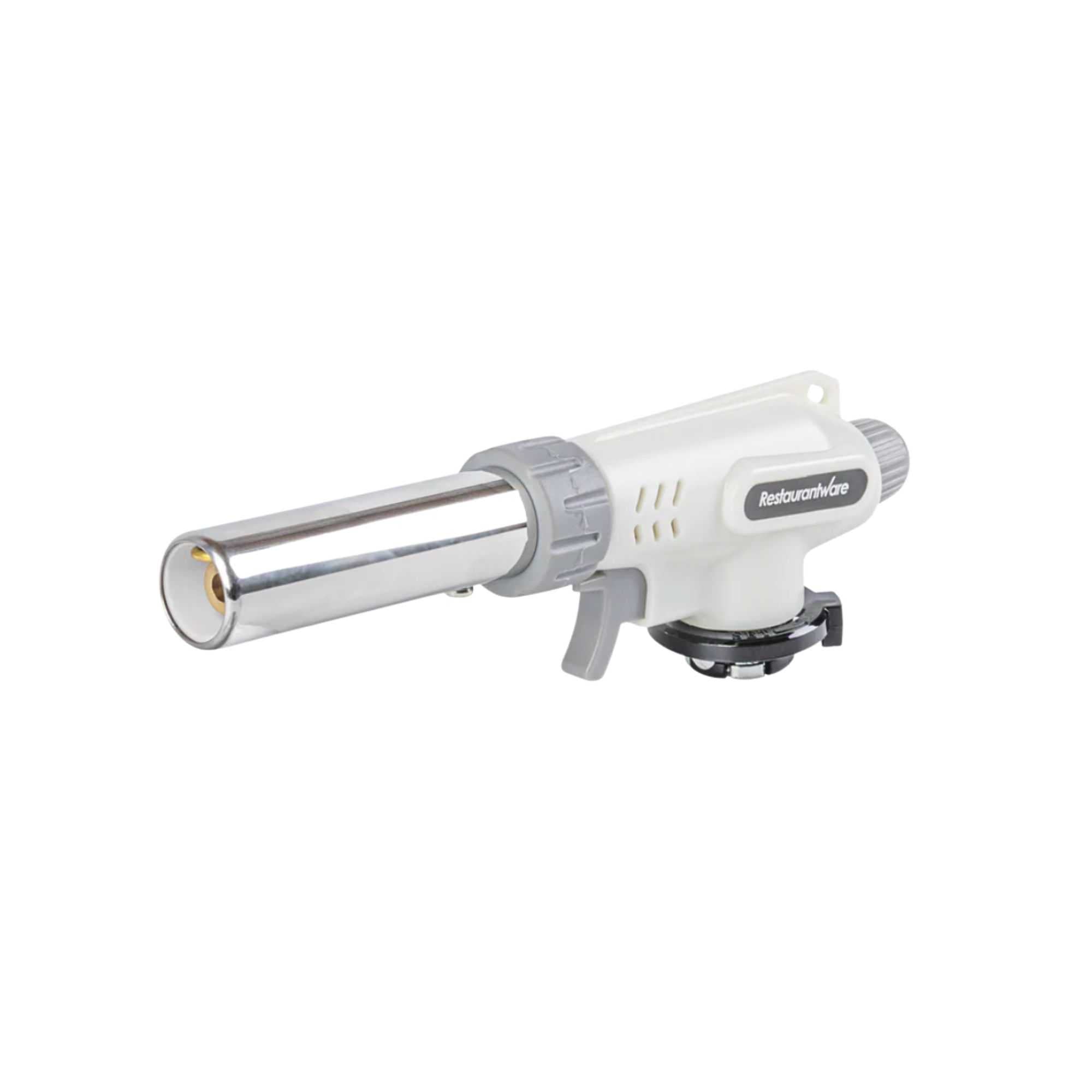 RW Pyro White Butane Kitchen Torch - Adjustable Dial - 7 3/4'' x 3'' x 1 1/2'' - 1 count box