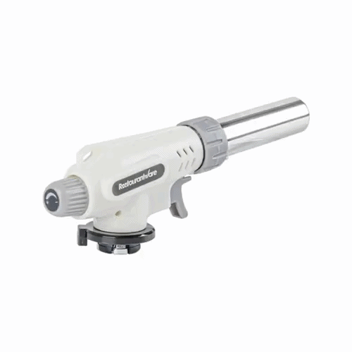 RW Pyro White Butane Kitchen Torch - Adjustable Dial - 7 3/4'' x 3'' x 1 1/2'' - 1 count box