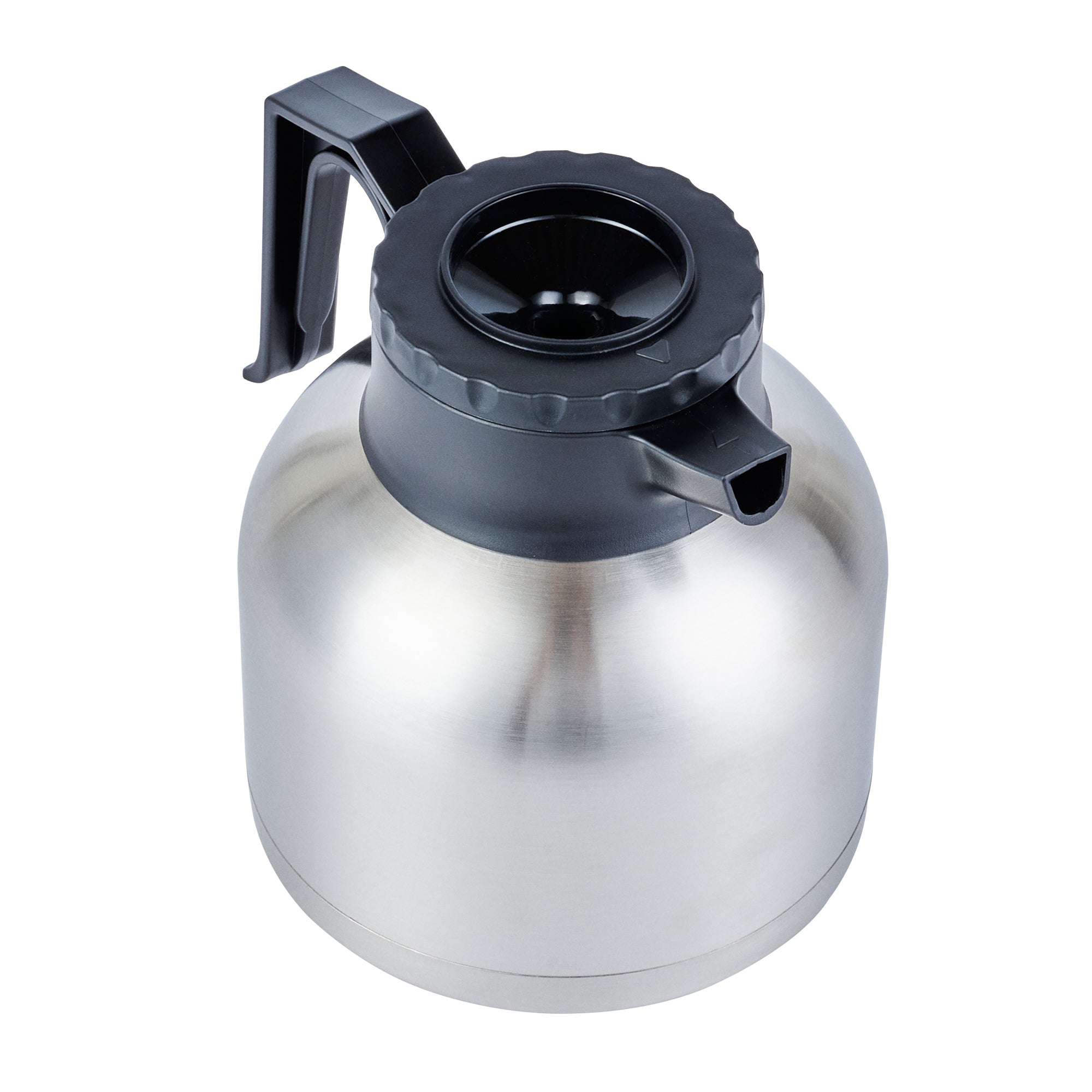 Restpresso 68 oz Insulated Coffee Carafe / Server - with Regular and Decaf Brew Thru Lids - 8 3/4" x 6 1/4" x 7" - 1 count box