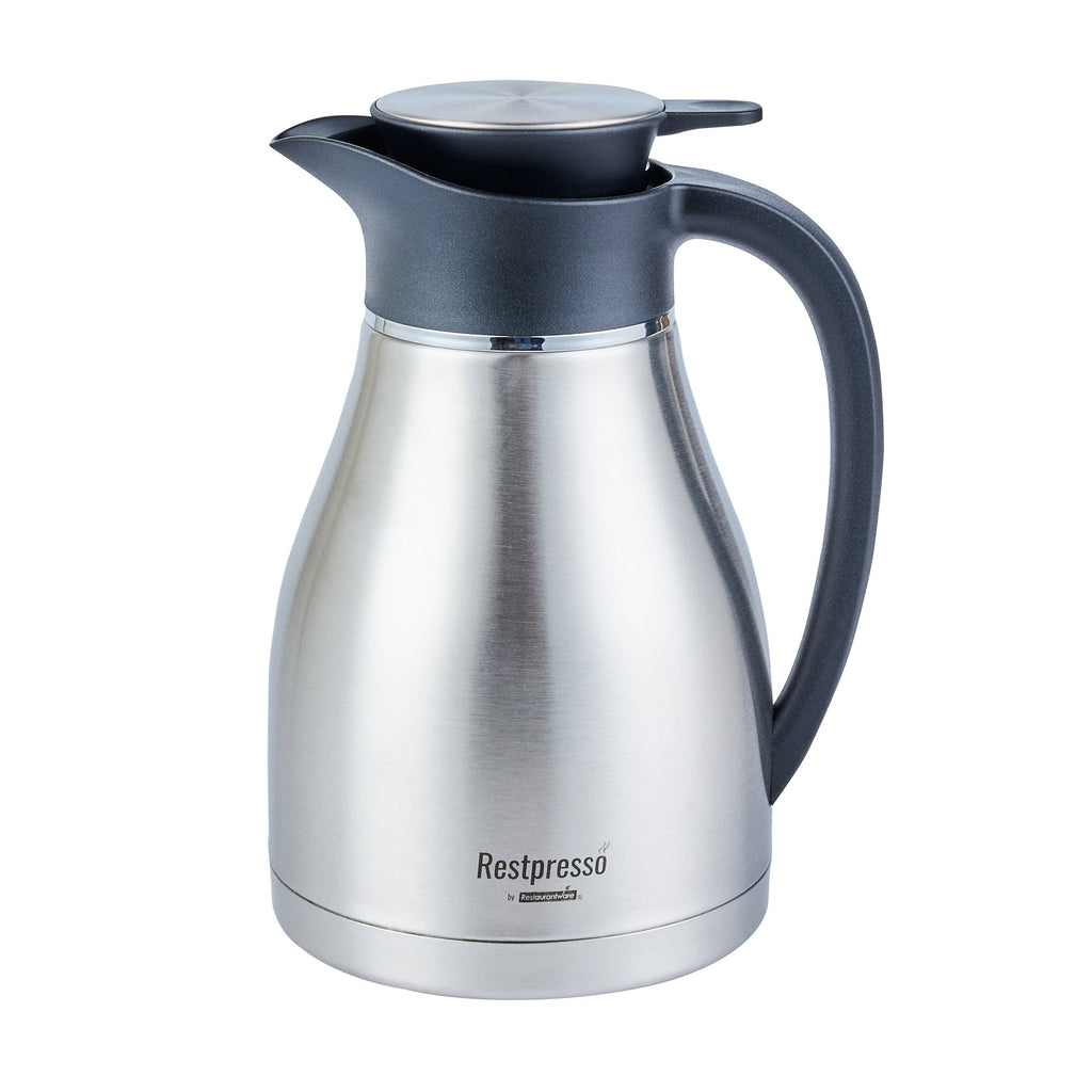 Restpresso 68 oz Vacuum Insulated Coffee Carafe / Server - 14" x 7 3/4" x 6" - 1 count box