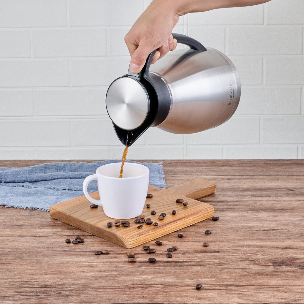 Restpresso 68 oz Vacuum Insulated Coffee Carafe / Server - 14" x 7 3/4" x 6" - 1 count box