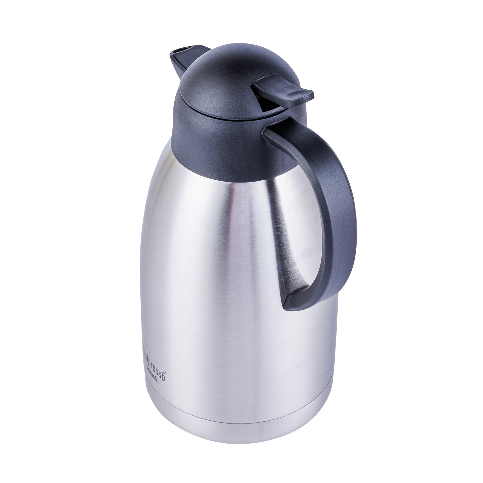Restpresso 68 oz Vacuum Insulated Coffee Carafe / Server - with Label Tags - 11 1/4" x 5 1/2" x 7" - 1 count box
