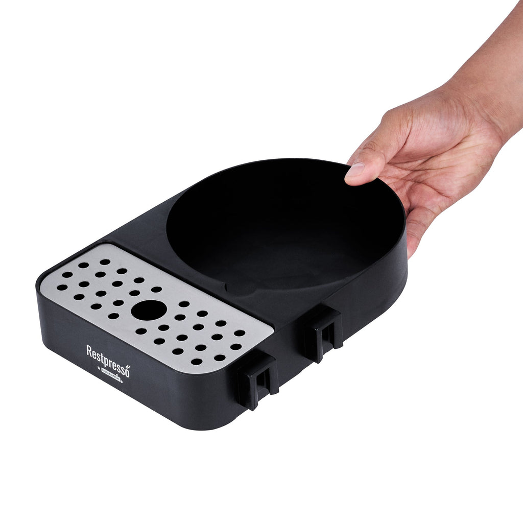 Restpresso Black Modular Airpot Rack - with Drip Tray - 1 count box