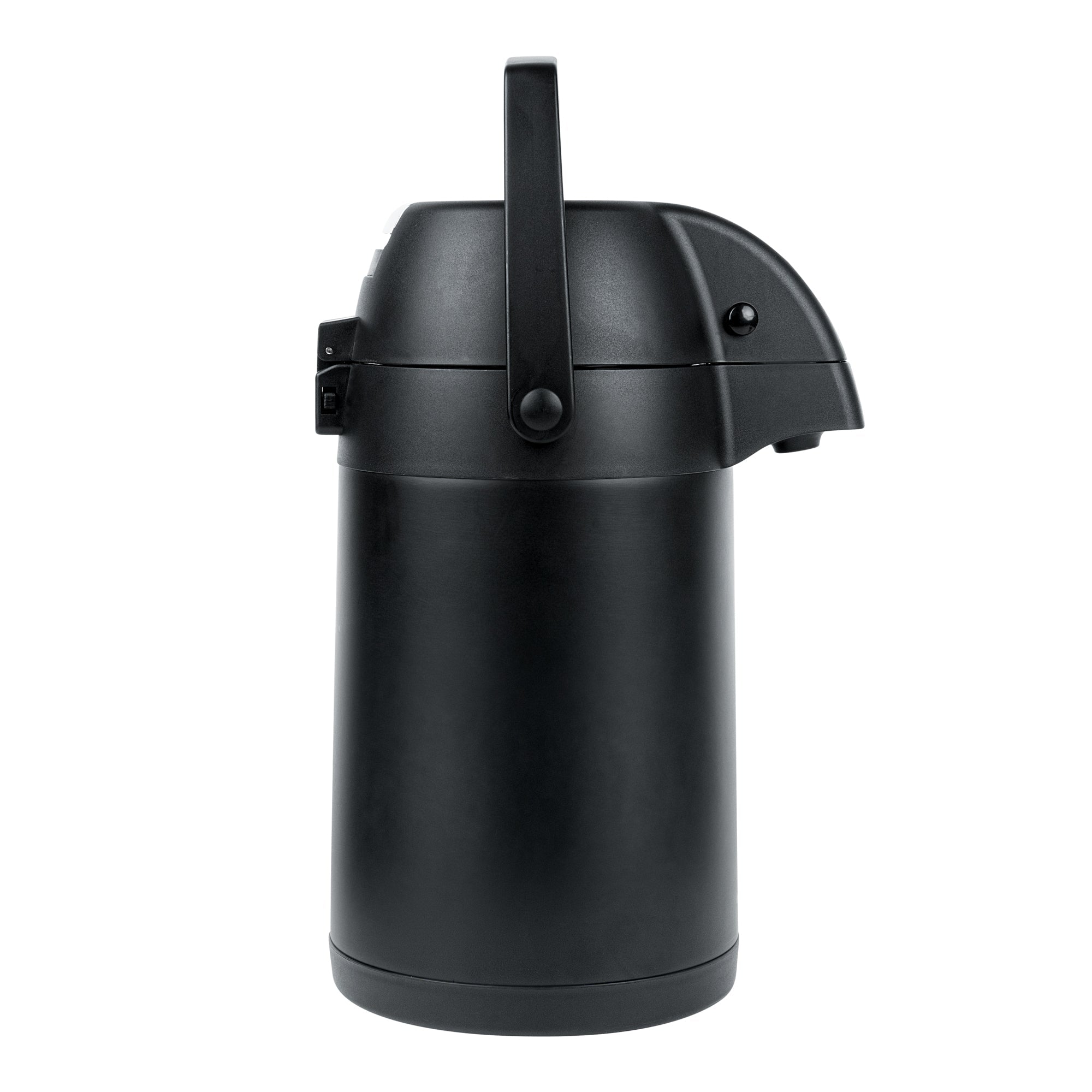 Restpresso 3L Black Vacuum Insulated Airpot Coffee Dispenser - Pump Lever, 12 hr Heat Retention - 1 count box
