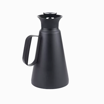 Restpresso 34 oz Black Vacuum Insulated Coffee / Tea Server - 360 Degree Pour - 1 count box