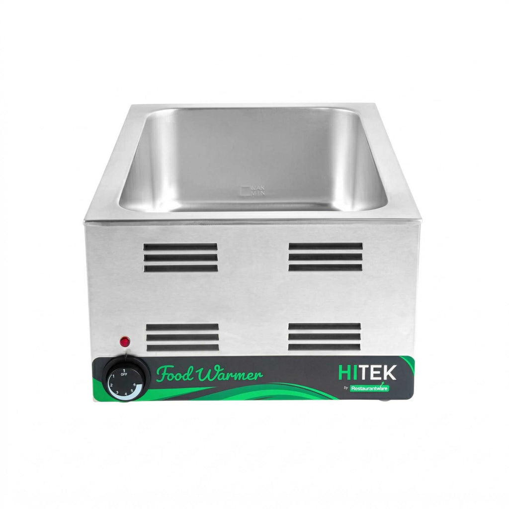 Hi Tek Stainless Steel Full Size Electric Countertop Food Warmer - 120V, 1200W - 12'' x 20'' - 1 count box