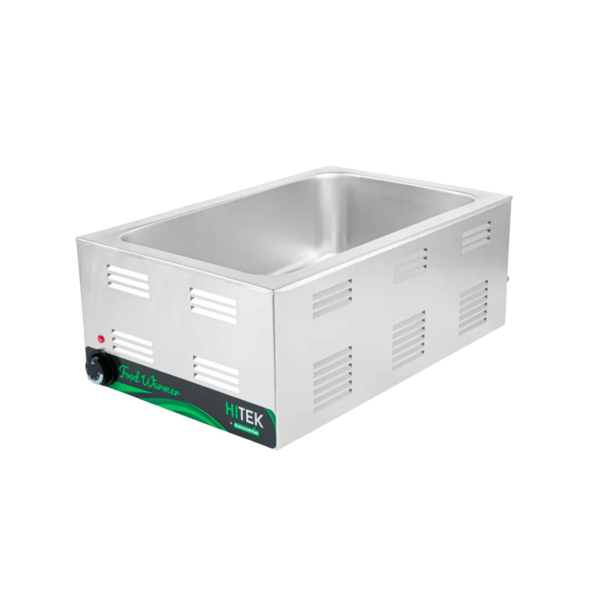 Hi Tek Stainless Steel Full Size Electric Countertop Food Warmer - 120V, 1500W - 12'' x 20'' - 1 count box