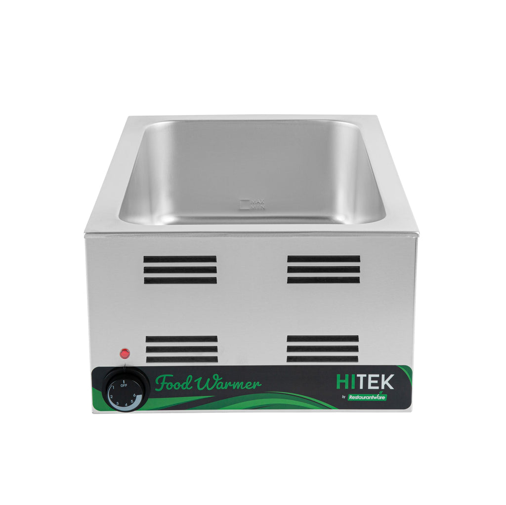 Hi Tek Stainless Steel Full Size Electric Countertop Food Warmer - 120V, 1500W - 12'' x 20'' - 1 count box