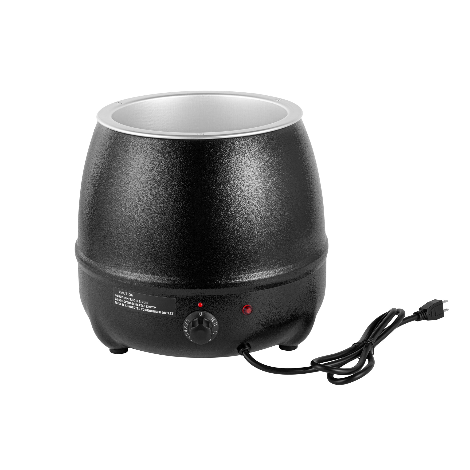 Hi Tek 11 qt Black Stainless Steel Soup Kettle Warmer - 120V, 400W - 1 count box