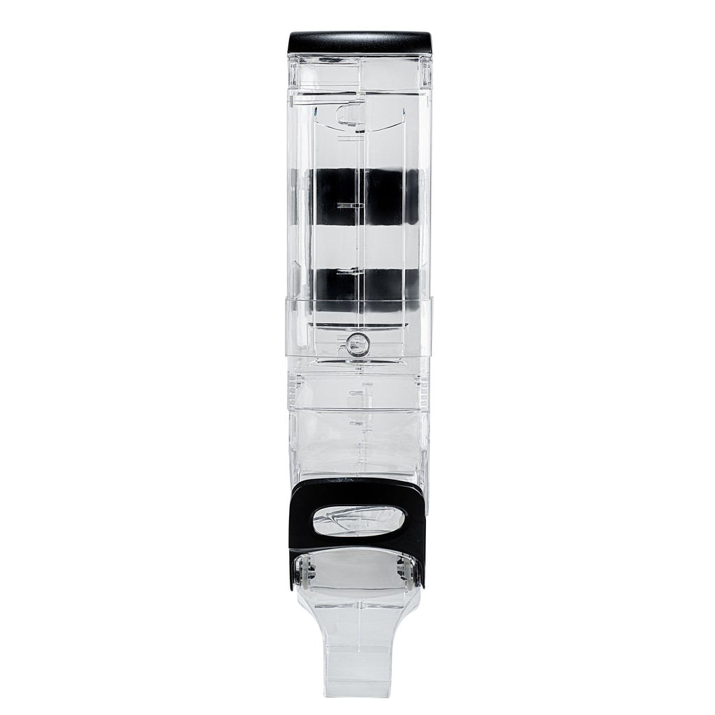 Met Lux 5 Gal Black Plastic Wall Mount Cereal Dispenser - 28" x 13 1/2" x 6" - 1 count box