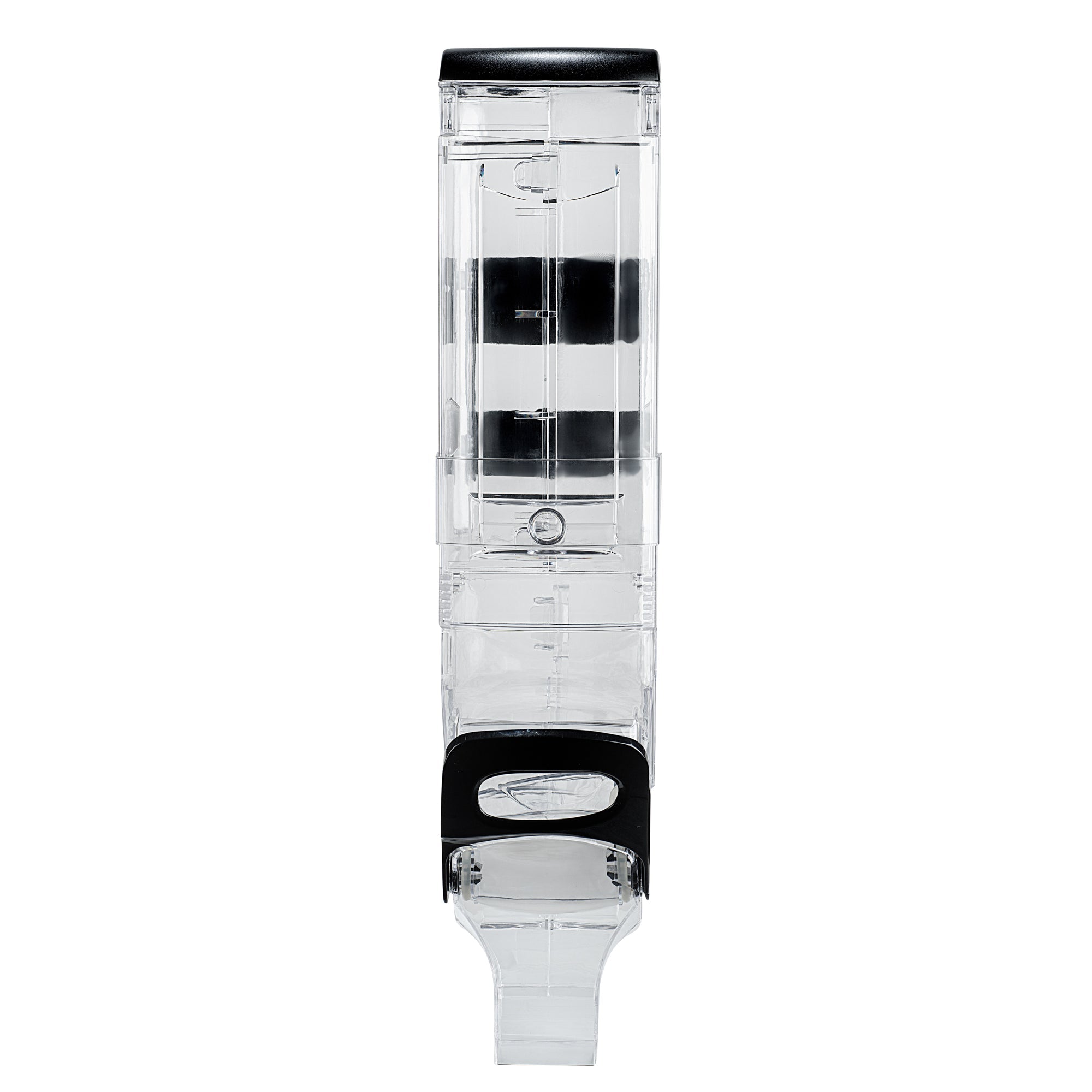 Met Lux 5 Gal Black Plastic Wall Mount Cereal Dispenser - 28" x 13 1/2" x 6" - 1 count box