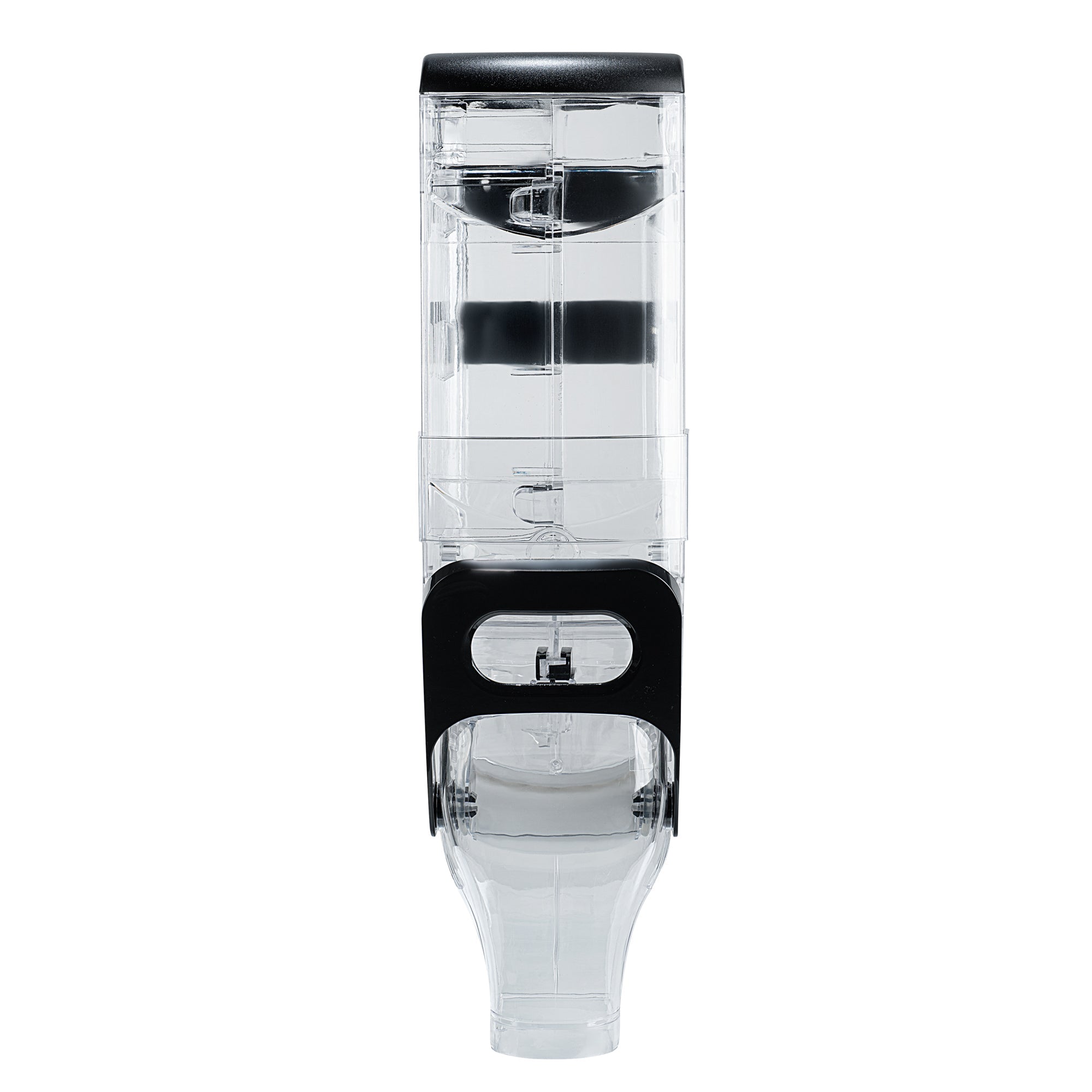 Met Lux 3.5 Gal Black Plastic Wall Mount Cereal Dispenser - 22 1/2" x 13 1/2" x 6" - 1 count box