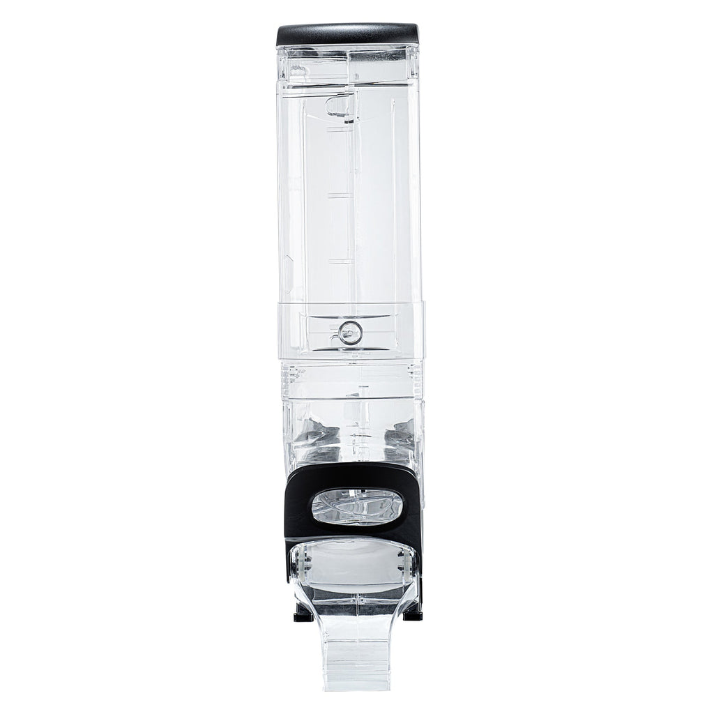 Met Lux 5 Gal Black Plastic Cereal Dispenser - with Stand - 28" x 13" x 6" - 1 count box