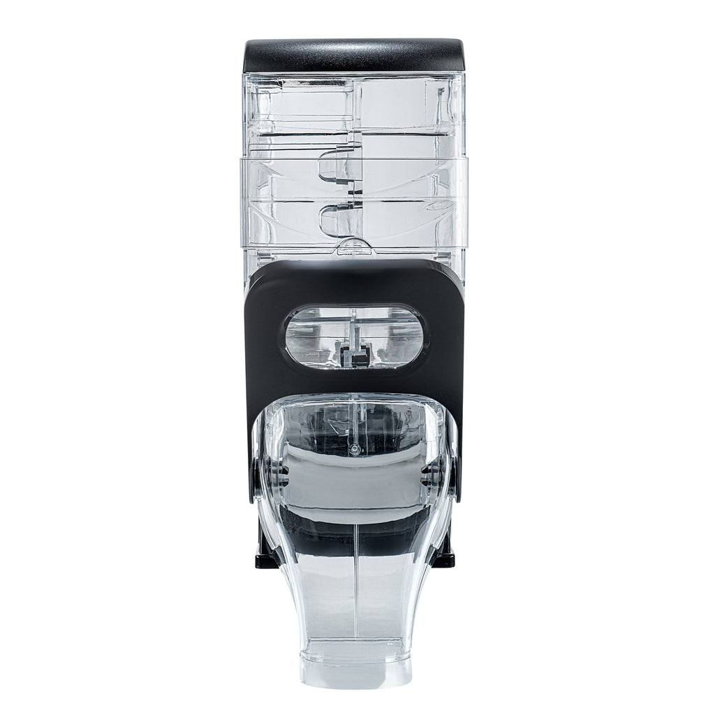 Met Lux 2 Gal Black Plastic Cereal Dispenser - with Stand - 17" x 13" x 6" - 1 count box