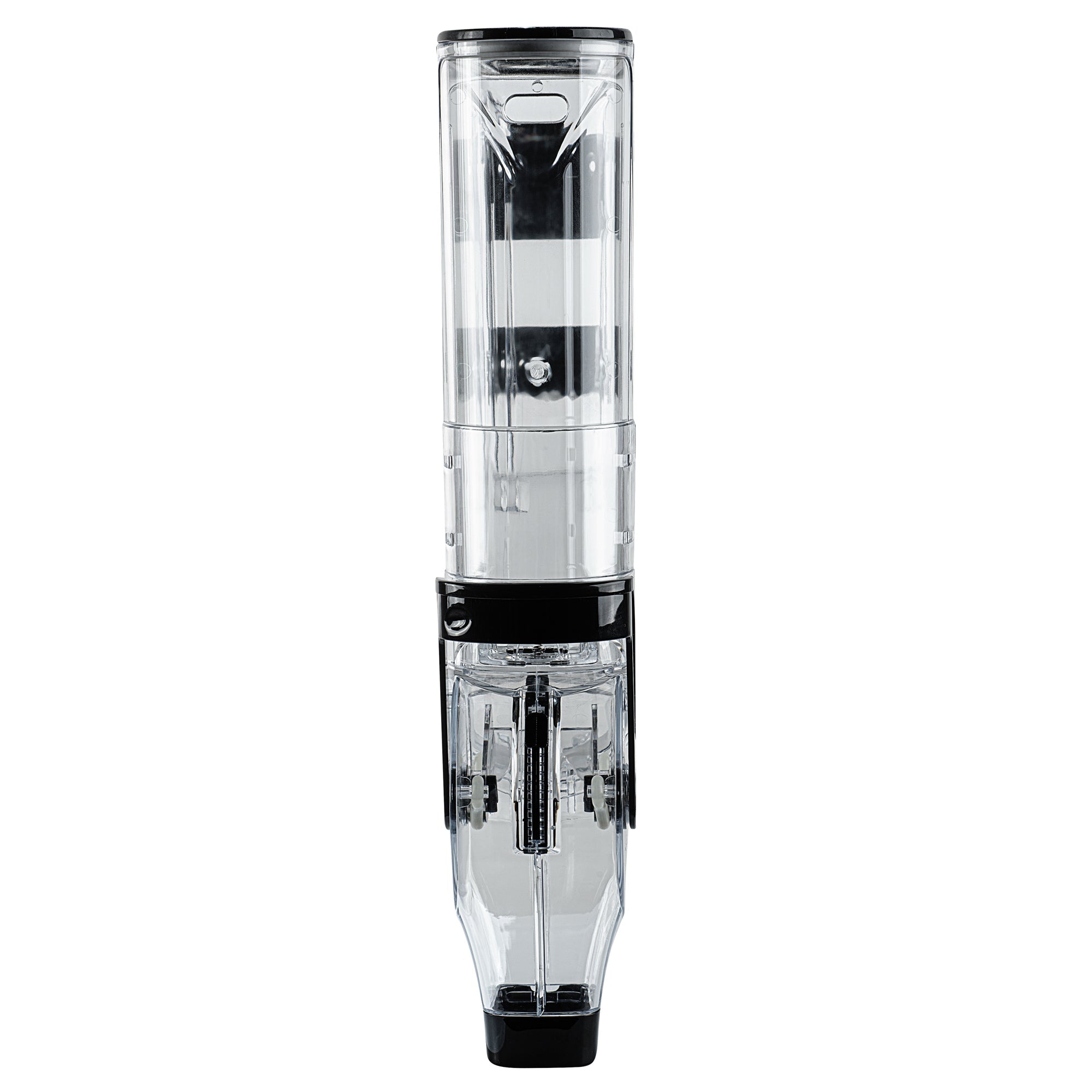 Met Lux 2 Gal Black Plastic Wall Mount Cereal Dispenser - 20 3/4" x 13 3/4" x 4" - 1 count box
