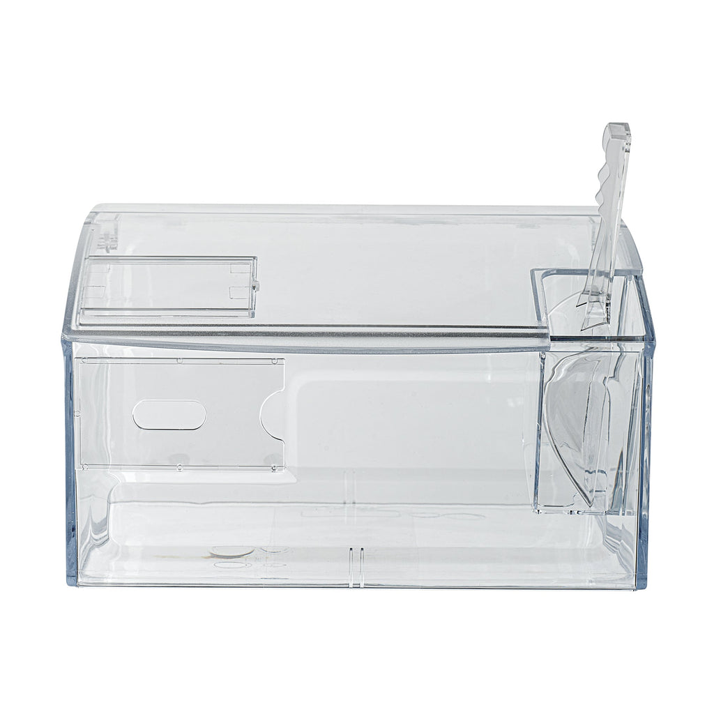Met Lux 2 Gal Clear Plastic Topping Bin - 30 Cup, with Scoop - 7" x 9 3/4" x 11 3/4" - 1 count box
