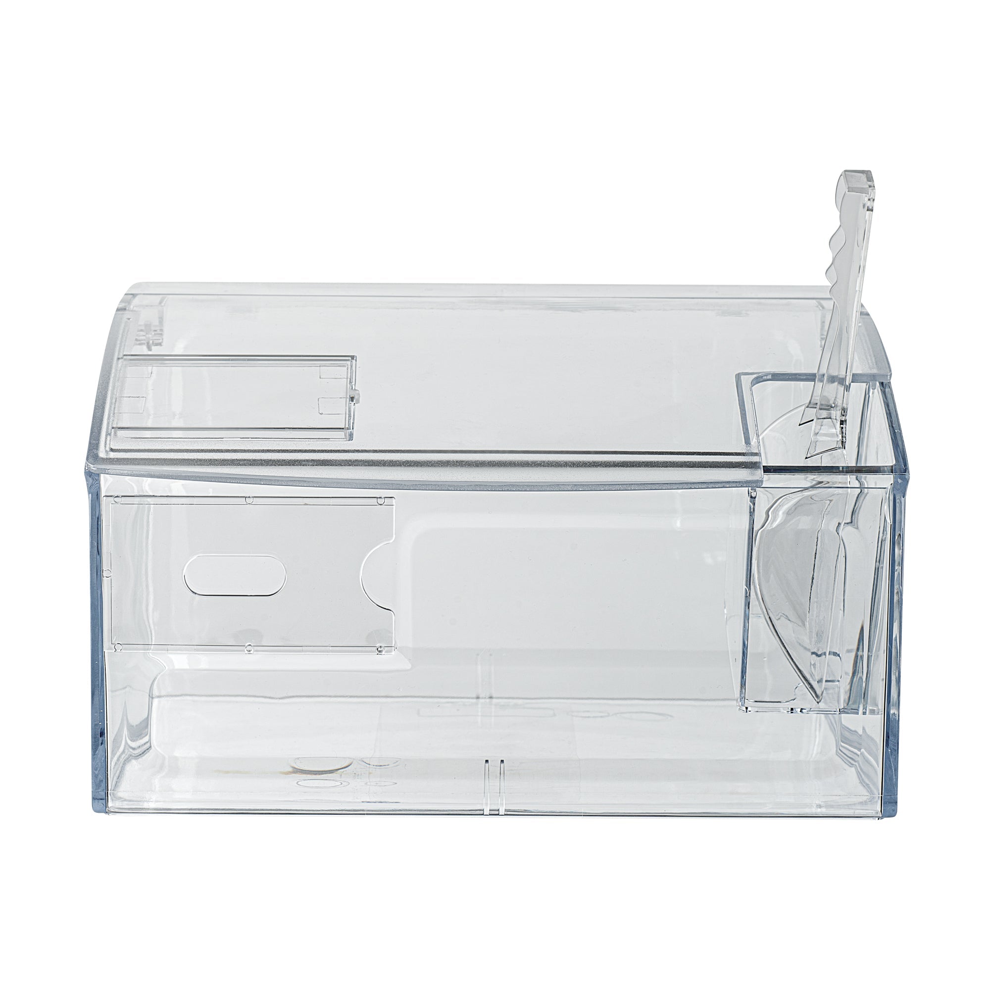 Met Lux 2 Gal Clear Plastic Topping Bin - 30 Cup, with Scoop - 7" x 9 3/4" x 11 3/4" - 1 count box