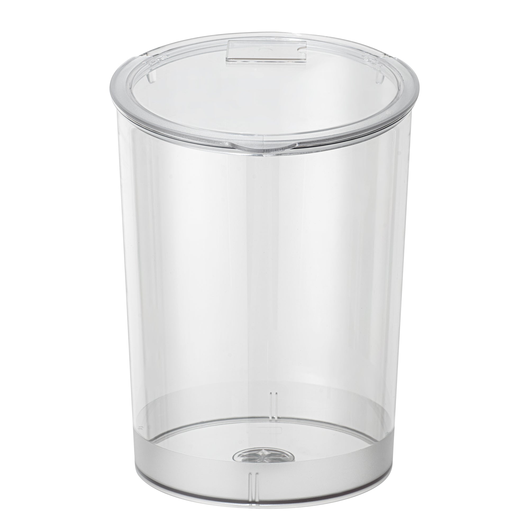Met Lux 4 Gal Clear Plastic Storage Jar - with Hinged Lid - 9 3/4" x 9 3/4" x 13 3/4" - 1 count box