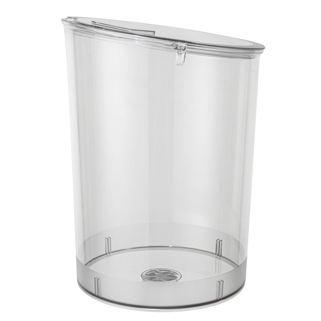 Met Lux 4 Gal Clear Plastic Storage Jar - with Hinged Lid - 9 3/4" x 9 3/4" x 13 3/4" - 1 count box