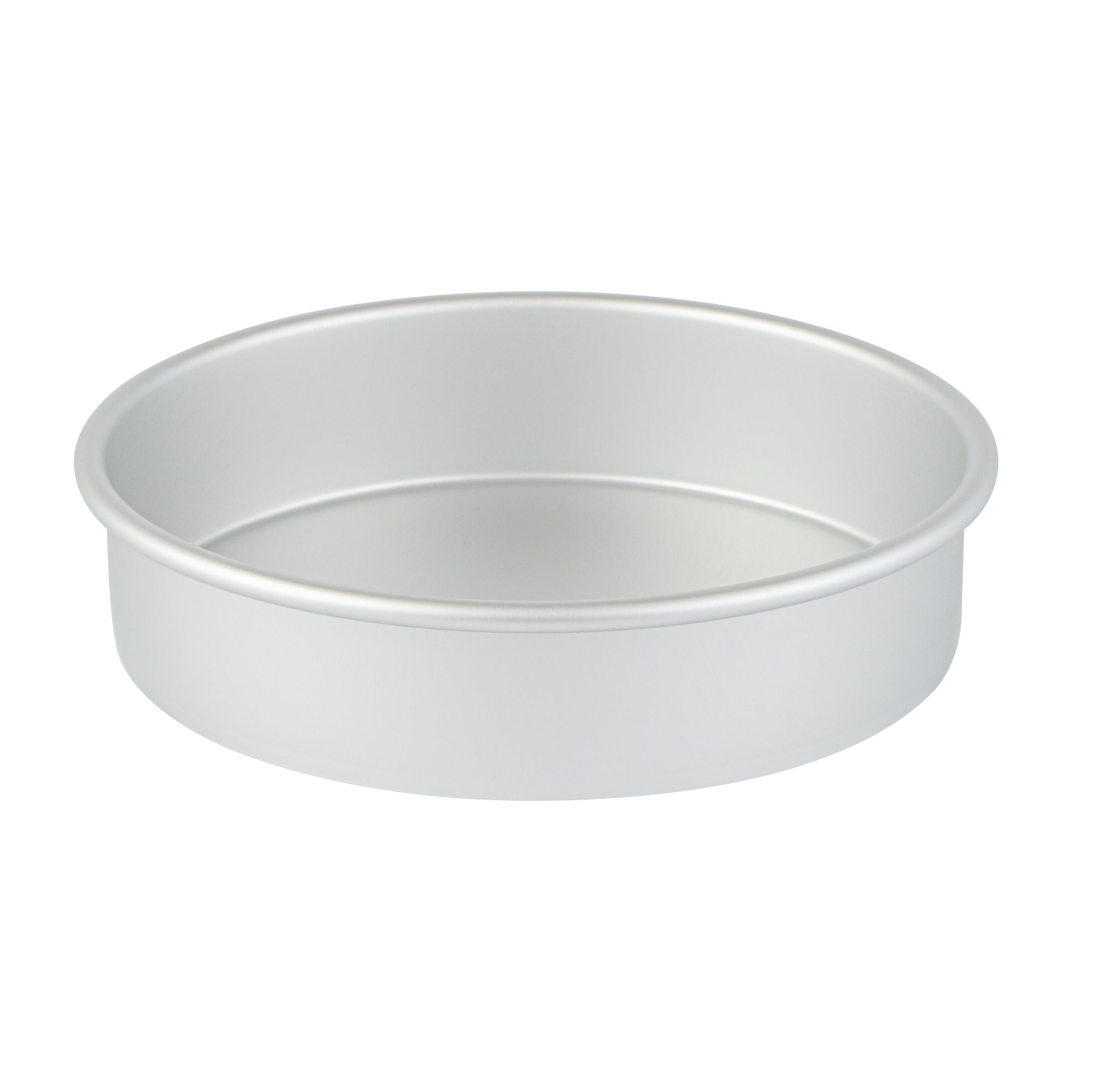 Met Lux Round Aluminum Straight-Sided Cake Pan - 8" x 8" x 2" - 1 count box
