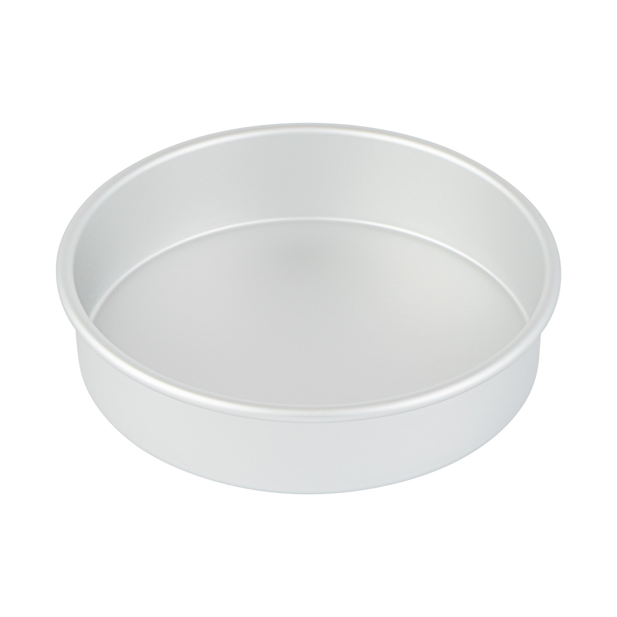 Met Lux Round Aluminum Straight-Sided Cake Pan - 8" x 8" x 2" - 12 count box