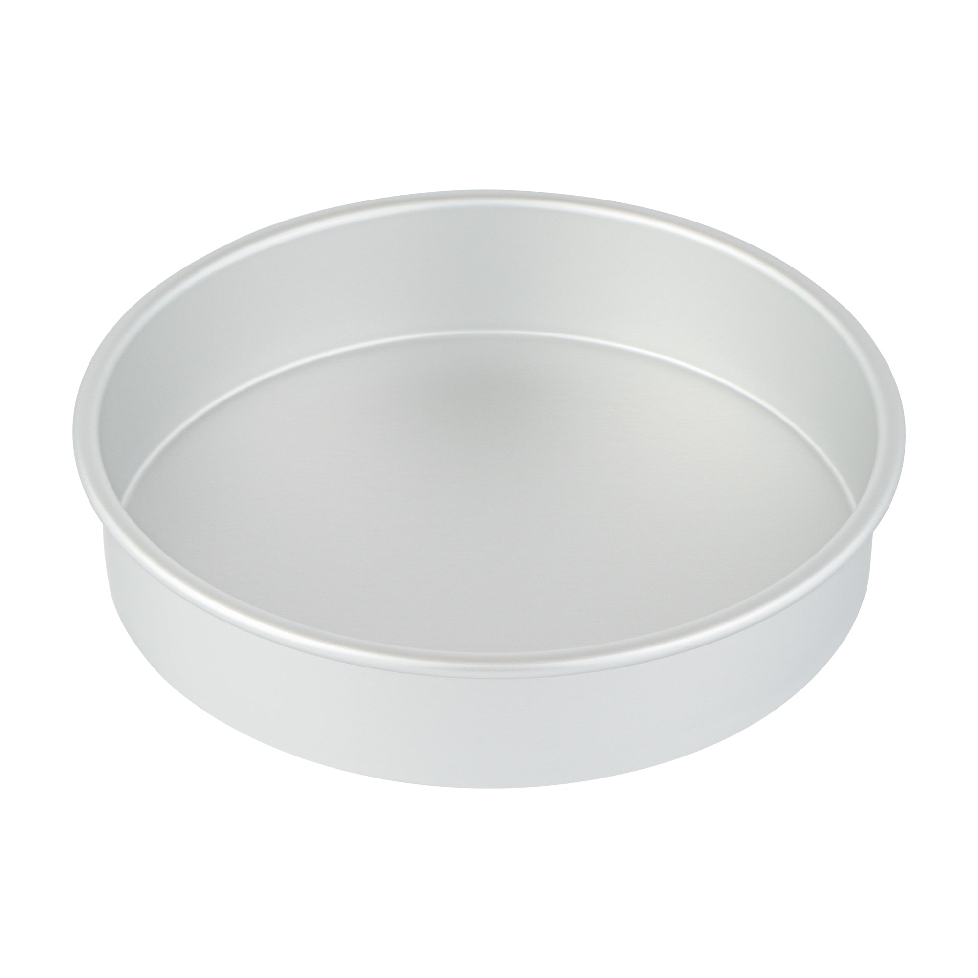 Met Lux Round Aluminum Straight-Sided Cake Pan - 9" x 9" x 2" - 12 count box