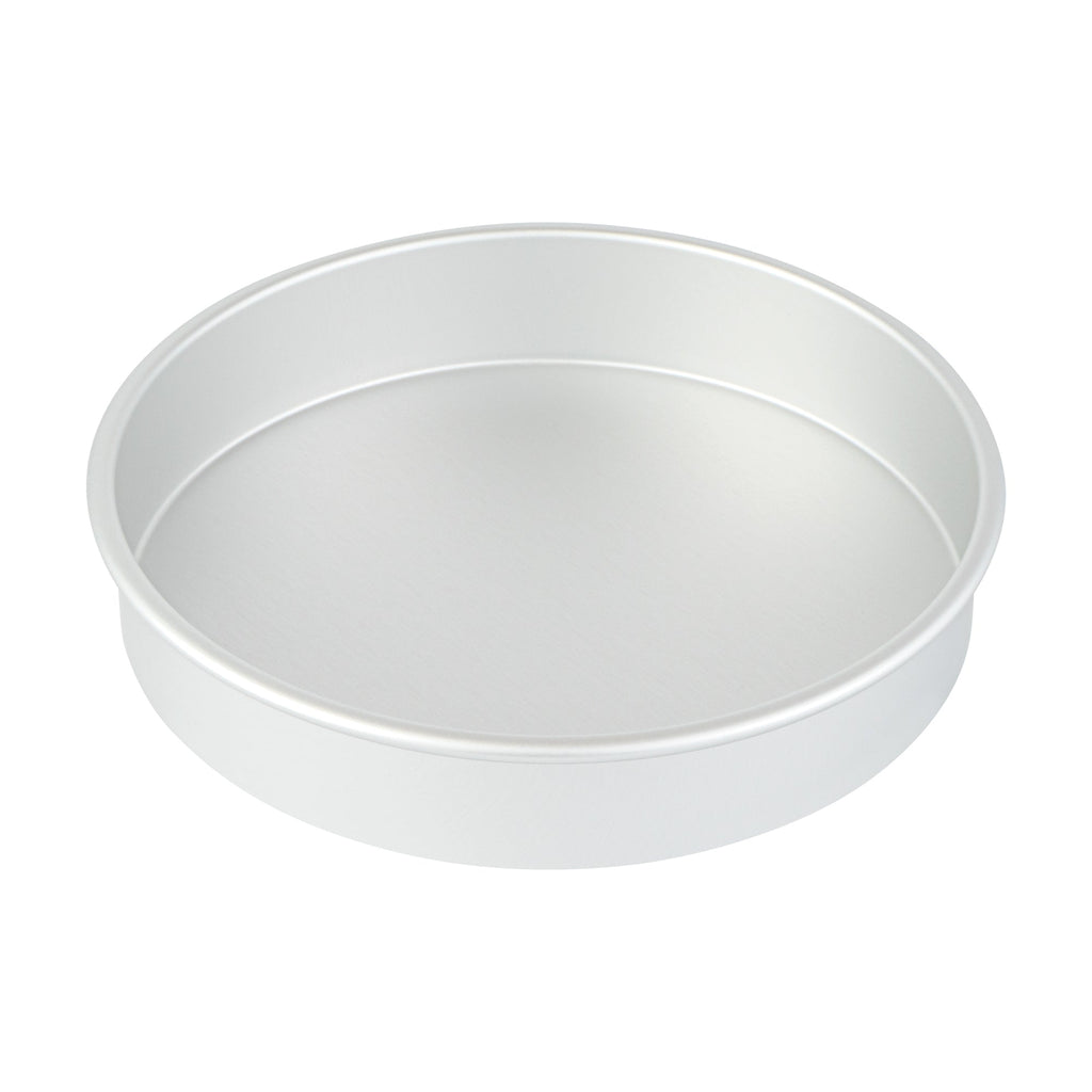 Met Lux Round Aluminum Straight-Sided Cake Pan - 10" x 10" x 2" - 1 count box