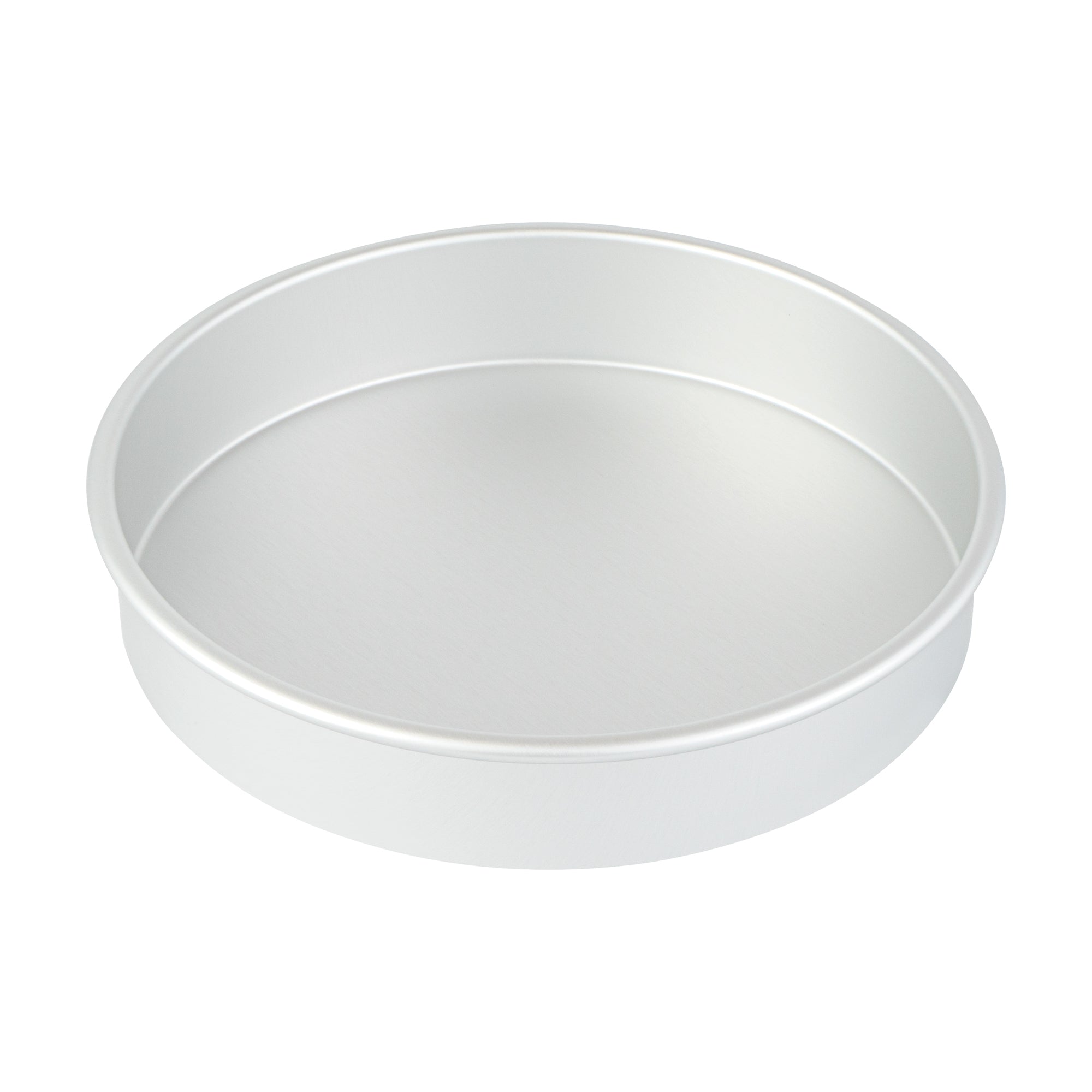 Met Lux Round Aluminum Straight-Sided Cake Pan - 10" x 10" x 2" - 1 count box