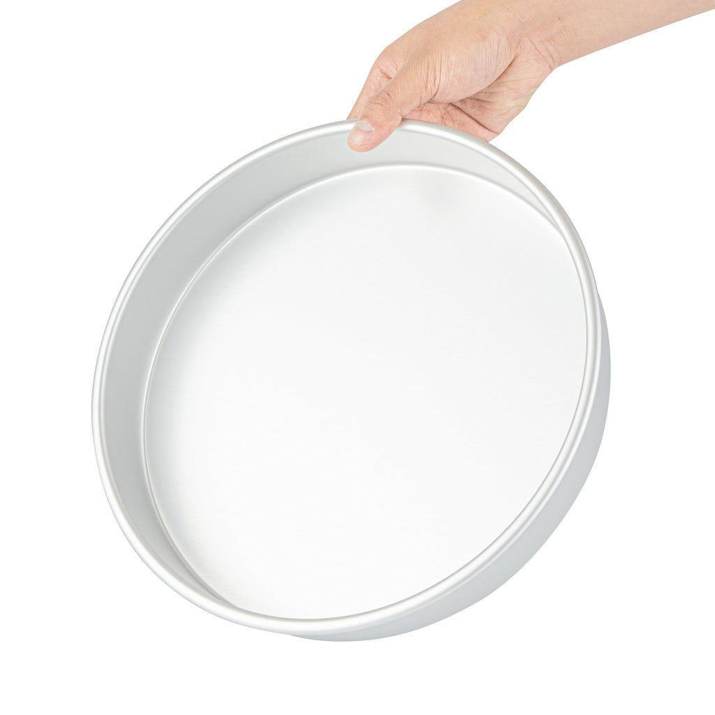Met Lux Round Aluminum Straight-Sided Cake Pan - 11" x 11" x 2" - 1 count box