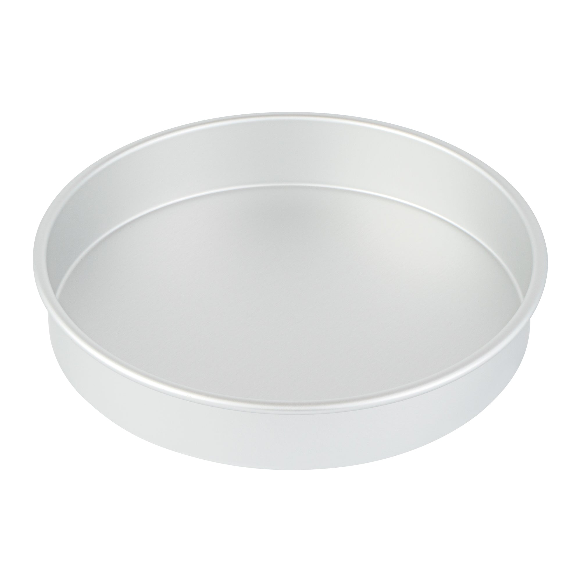 Met Lux Round Aluminum Straight-Sided Cake Pan - 11" x 11" x 2" - 12 count box