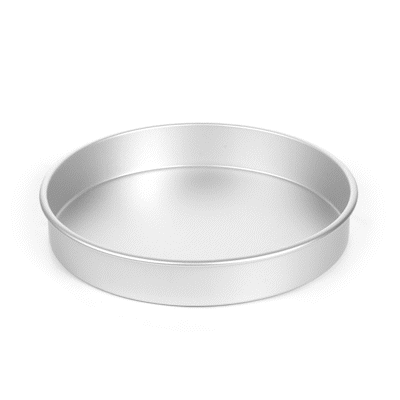 Met Lux Round Aluminum Straight-Sided Cake Pan - 12" x 12" x 2" - 12 count box