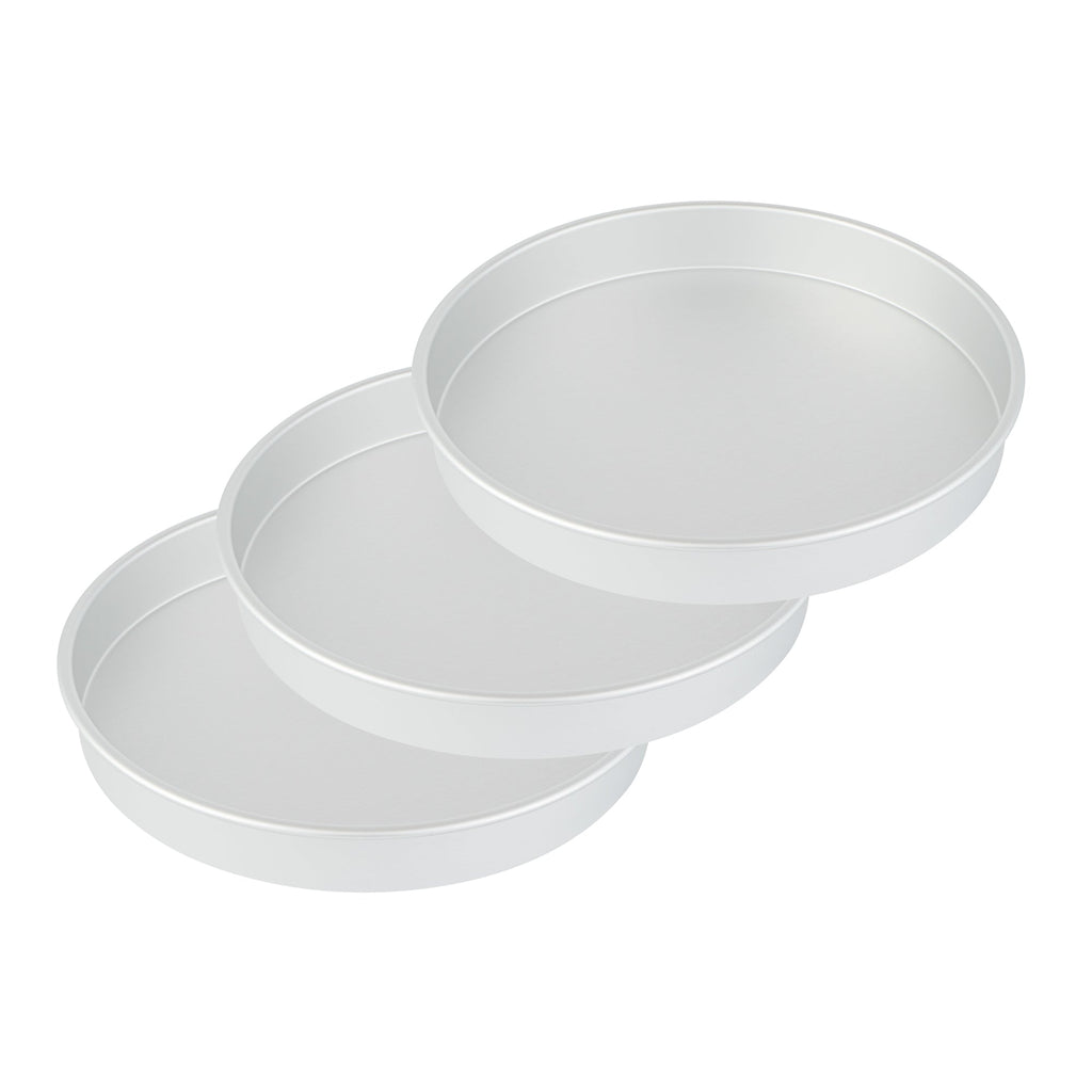 Met Lux Round Aluminum Straight-Sided Cake Pan - 14" x 14" x 2" - 1 count box