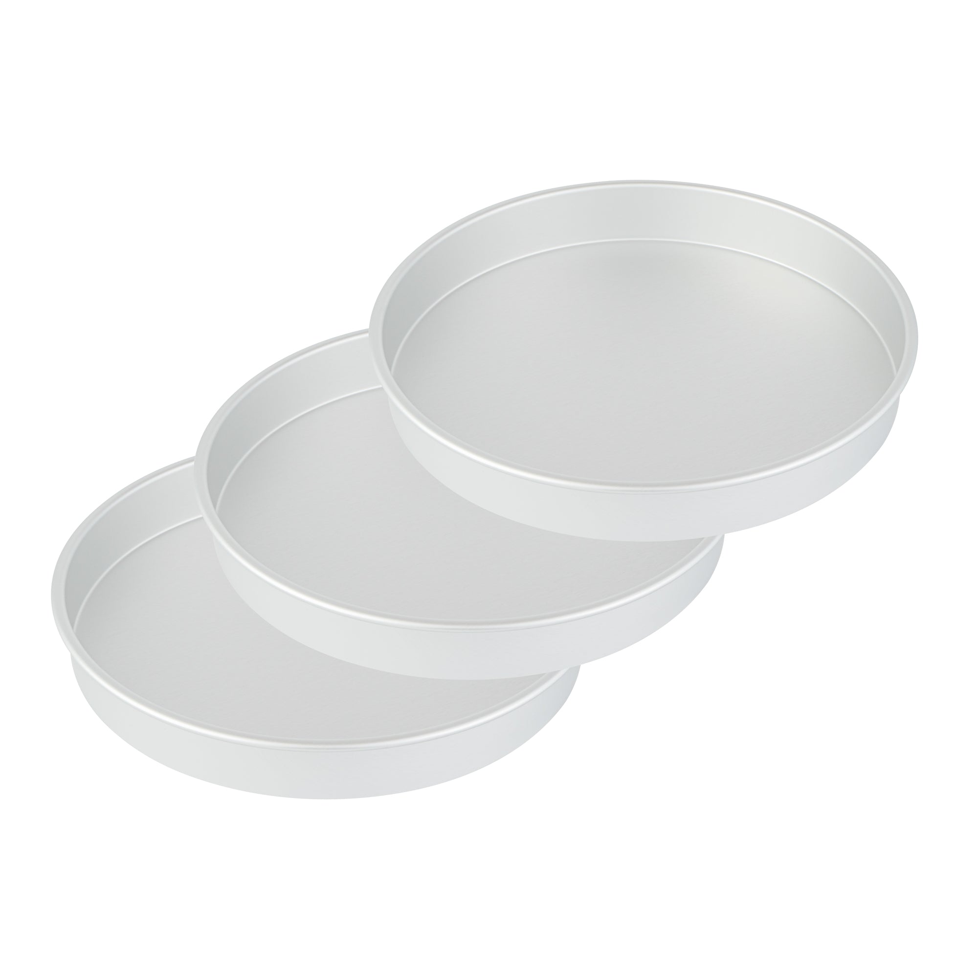 Met Lux Round Aluminum Straight-Sided Cake Pan - 14" x 14" x 2" - 1 count box